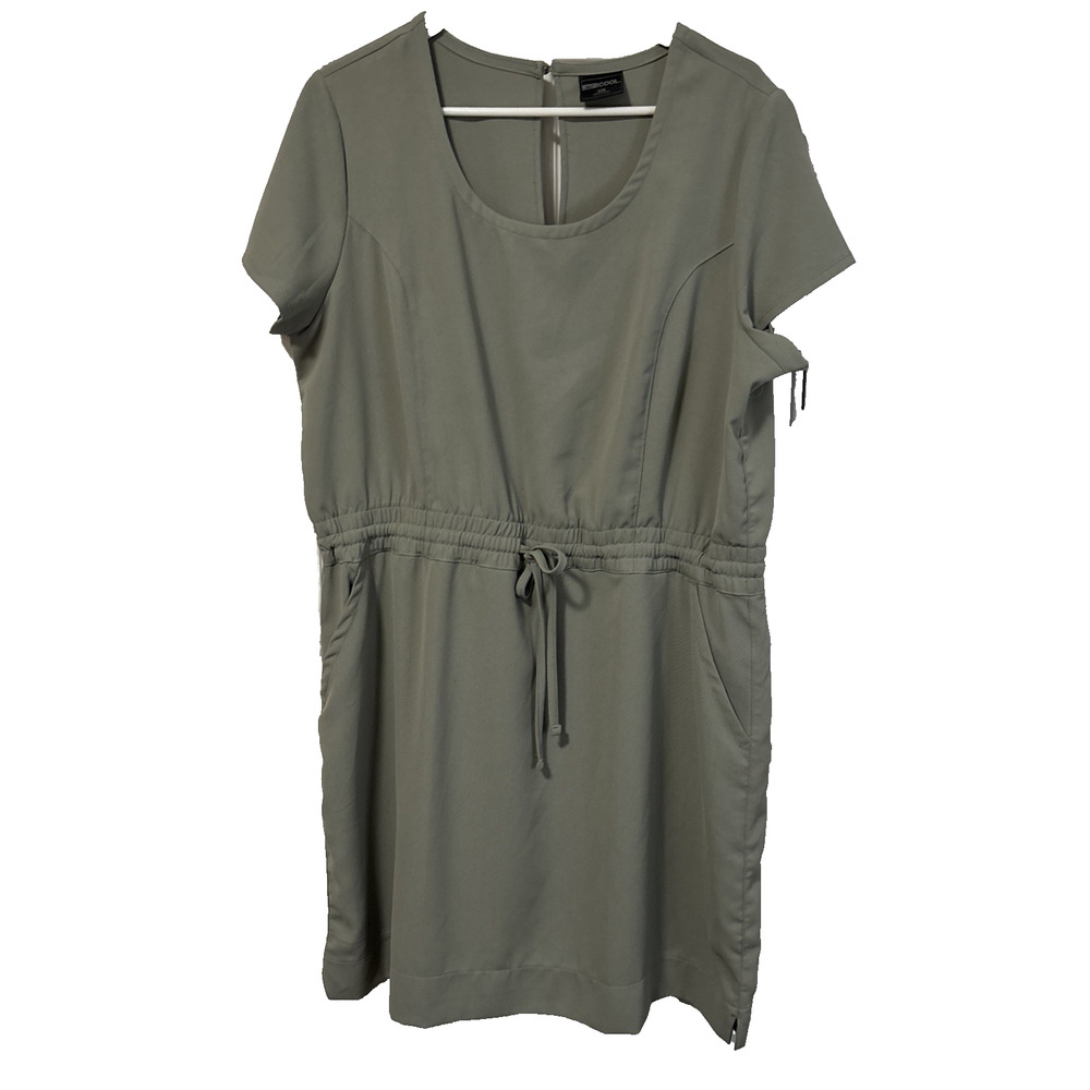 32 Degrees Cool‎ Women's XL Sage Dress Athleisure Active Travel Resort Neutral